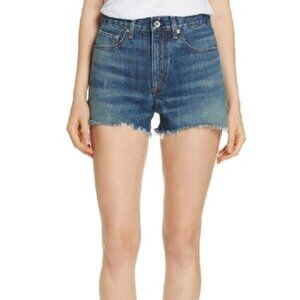 Rag & Bone Justine High Waist Cutoff Shorts In Charlie